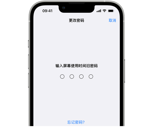 延寿iPhone屏幕维修分享iPhone屏幕使用时间密码忘记了怎么办 