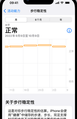 延寿iPhone手机维修如何在iPhone开启'步行稳定性通知'