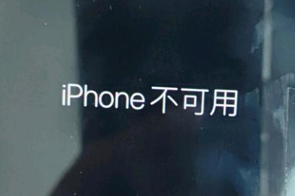 延寿苹果服务网点分享锁屏界面显示“iPhone 不可用”如何解决 