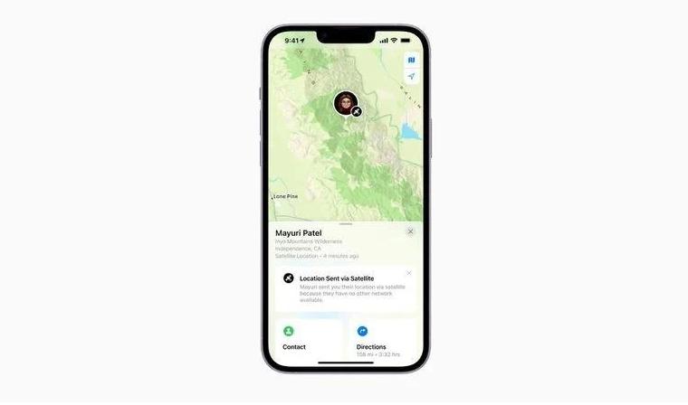 延寿苹果14维修分享iPhone14系列中 FindMy功能通过卫星分享位置方法教程 